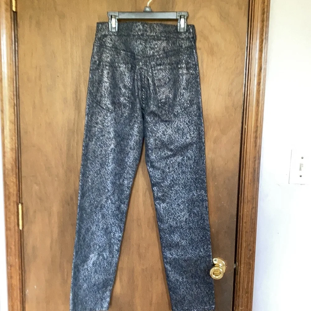 Express super high rise slim metallic jean with stretch 00 0 or 6 - Picture 10 of 17